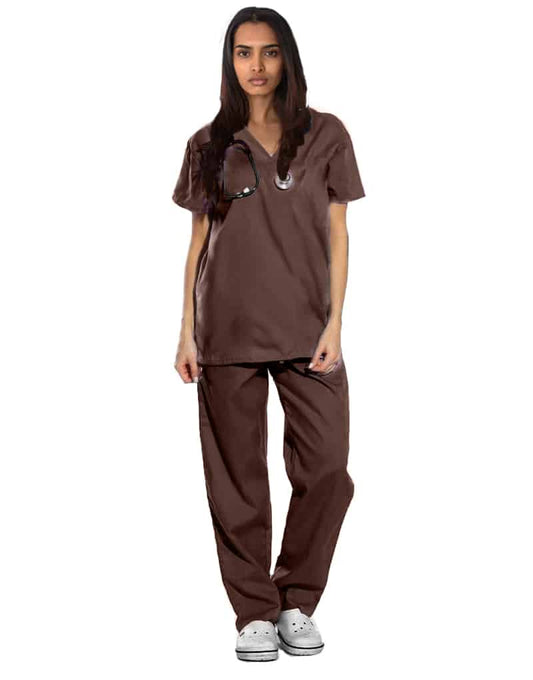 Brown Originals Half Sleeve Medical Scrubs