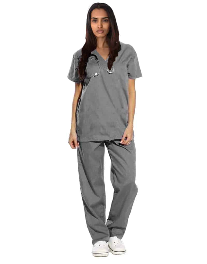 Dark Grey Originals Half Sleeve Medical Scrubs