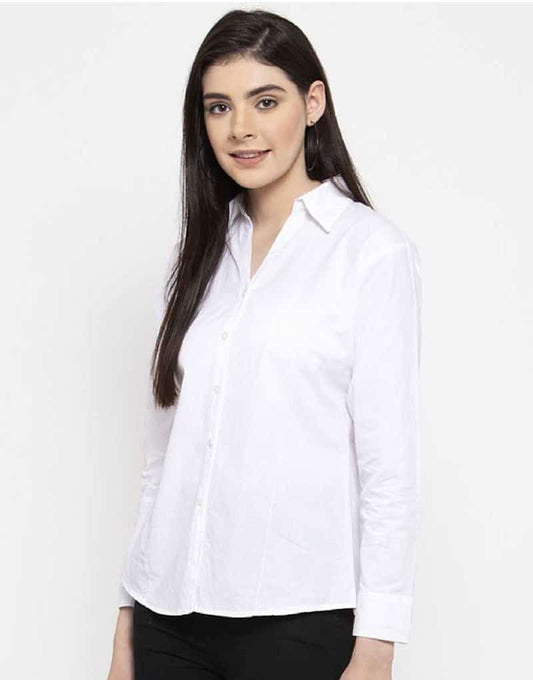 Women's White Formal Shirt