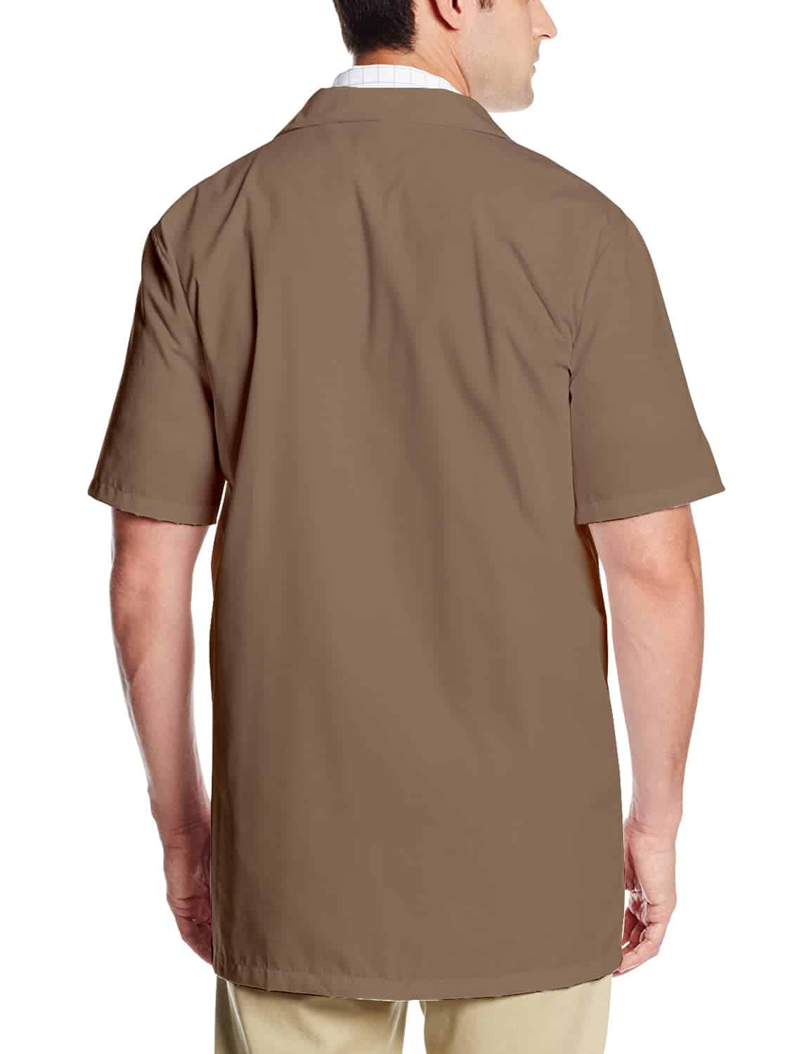 Brown Lab Coat - Half Sleeve (Khaki)