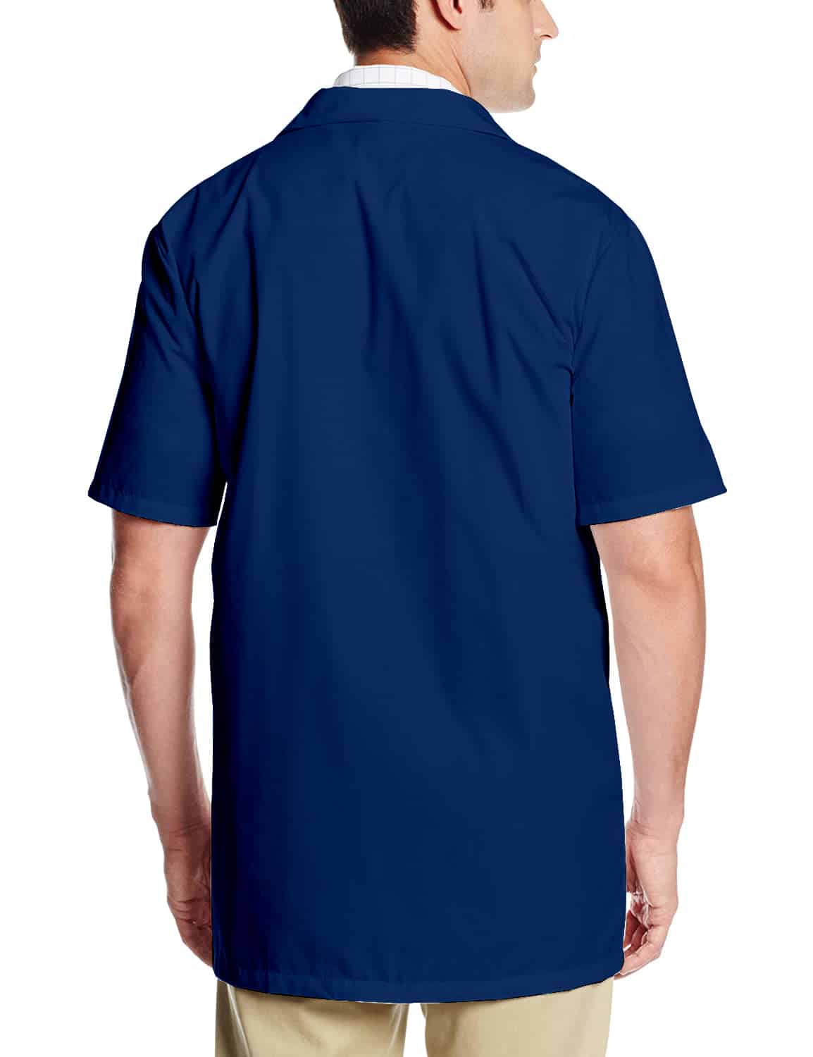 Navy Blue Lab Coat Half Sleeve (Unisex) Hirawats Online