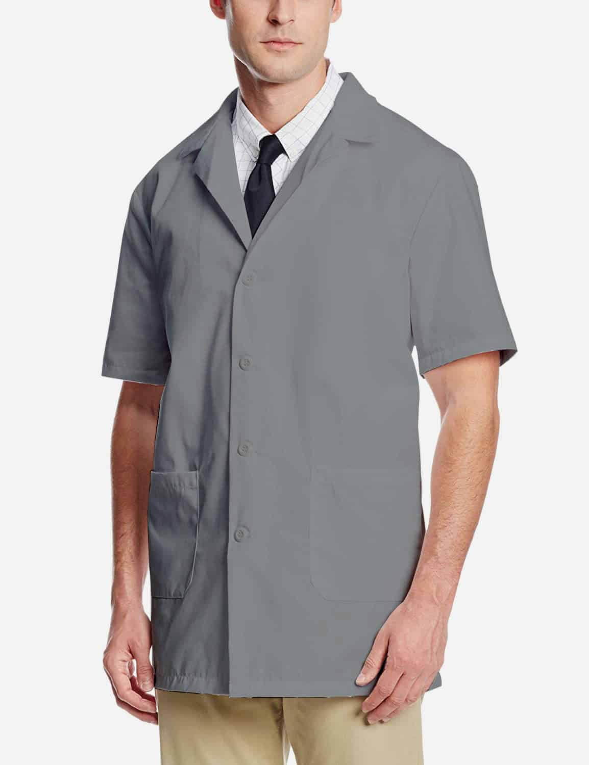 Grey Lab Coat - Half Sleeve