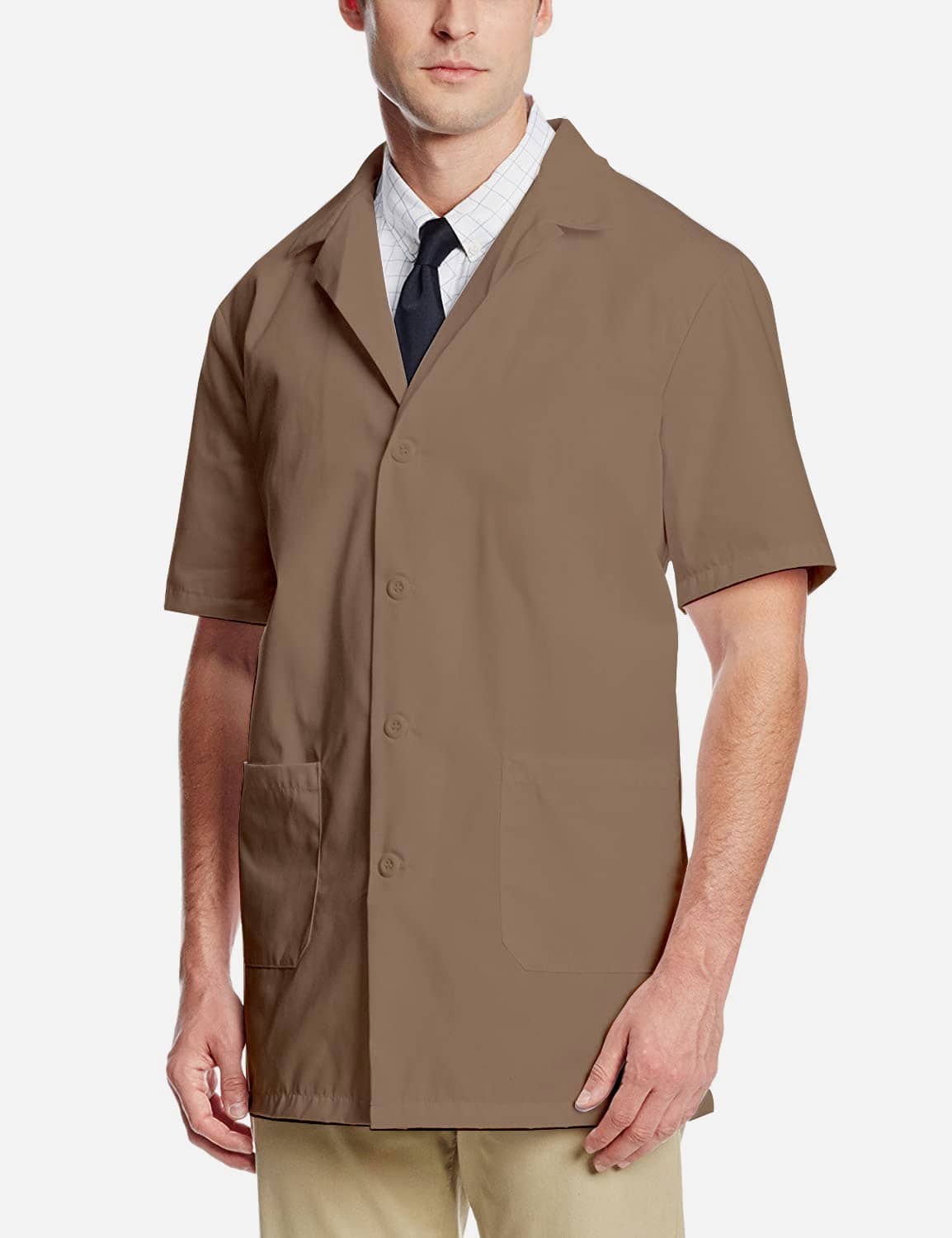Brown Lab Coat - Half Sleeve