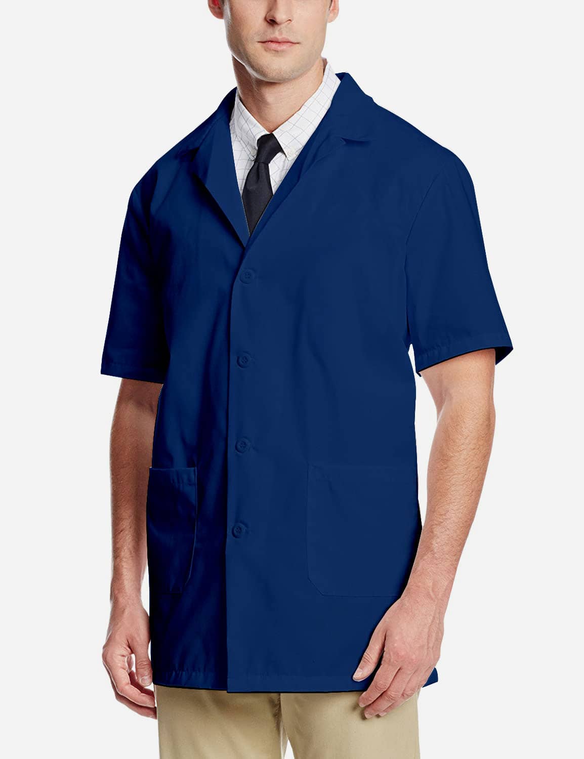 Navy Blue Lab Coat - Half Sleeve