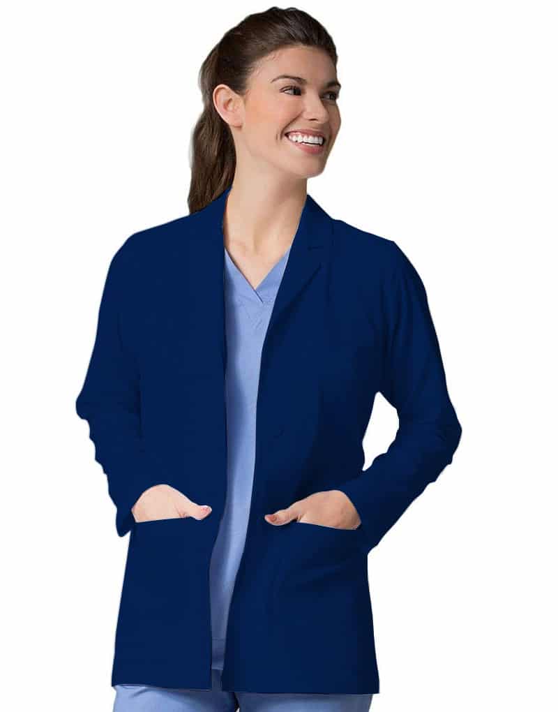Navy Blue Lab Coat - Full Sleeves