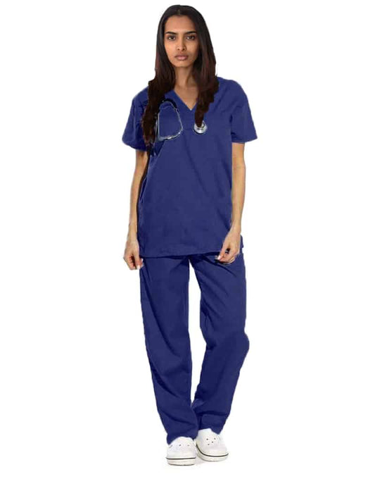 Navy Blue Originals Half Sleeve Medical Scrubs