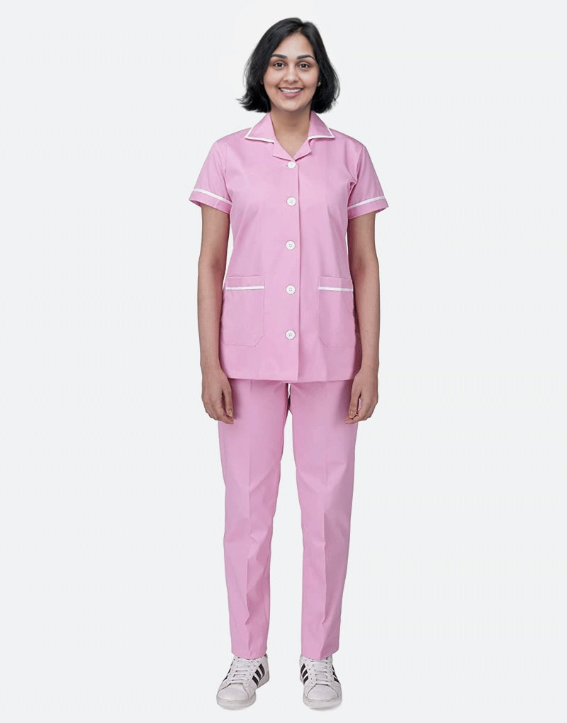 Pink Half Sleeve Nurse uniform