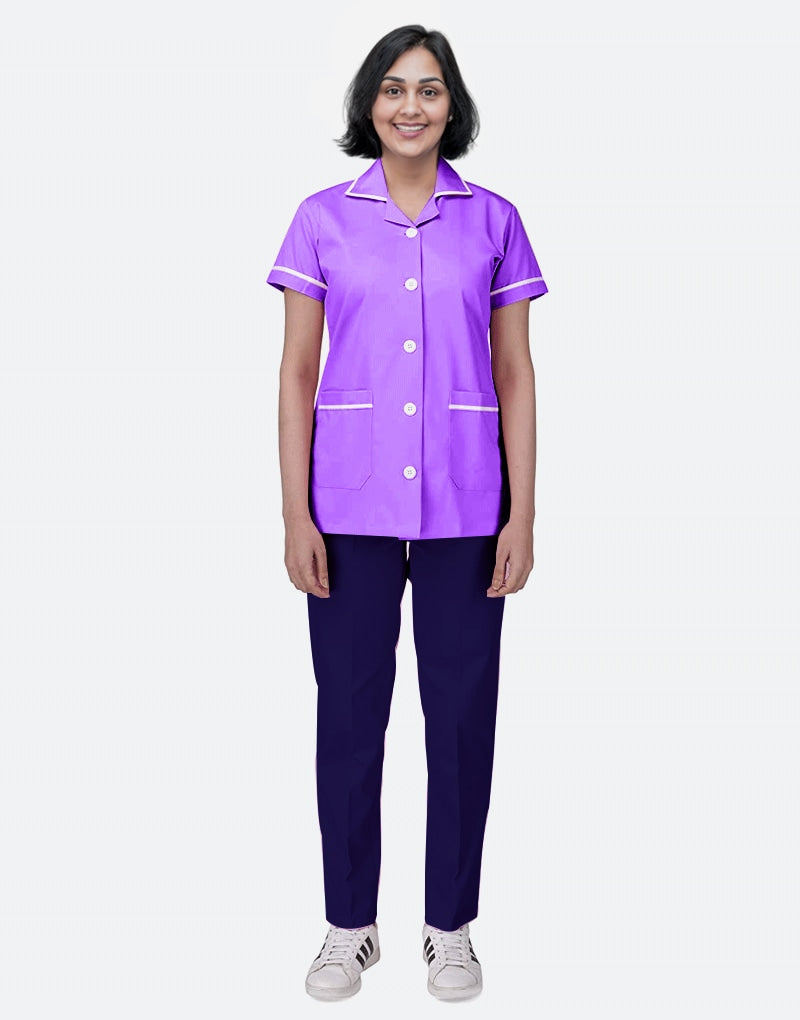 Mix N Match Nurse Uniform - Purple - Navy Blue