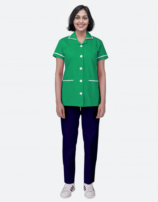 Mix N Match Nurse Uniform - Spinach Green - Navy Blue