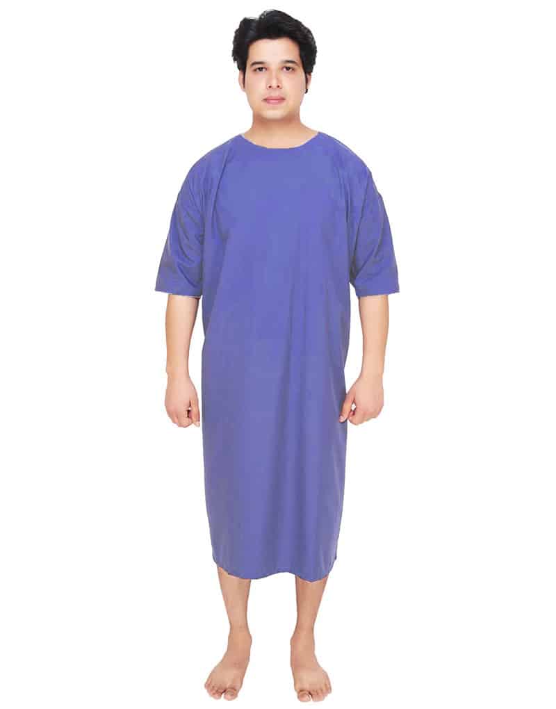 patient-gown-blue