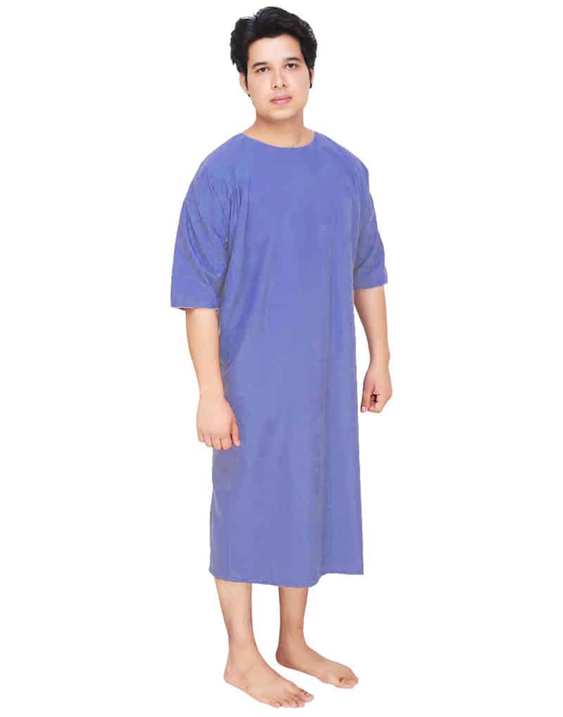 patient-gown-blue