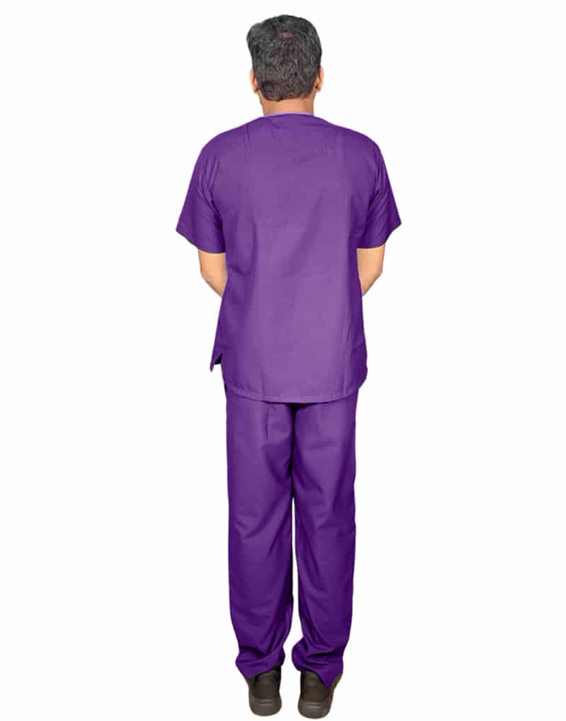 Violet Half Sleeve All-Day Medical Scrubs