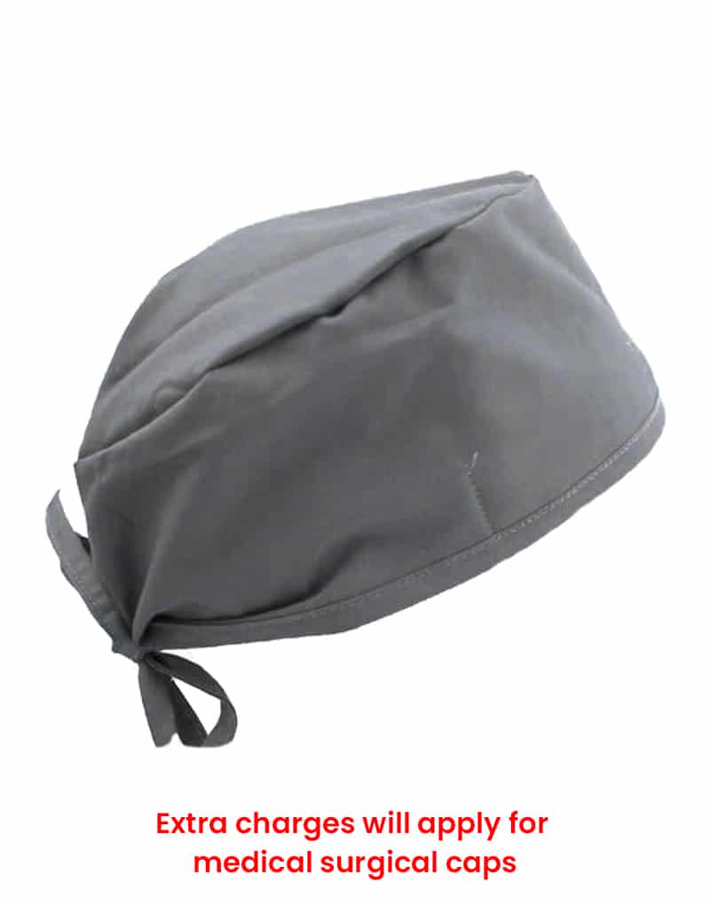 scrub cap dark grey