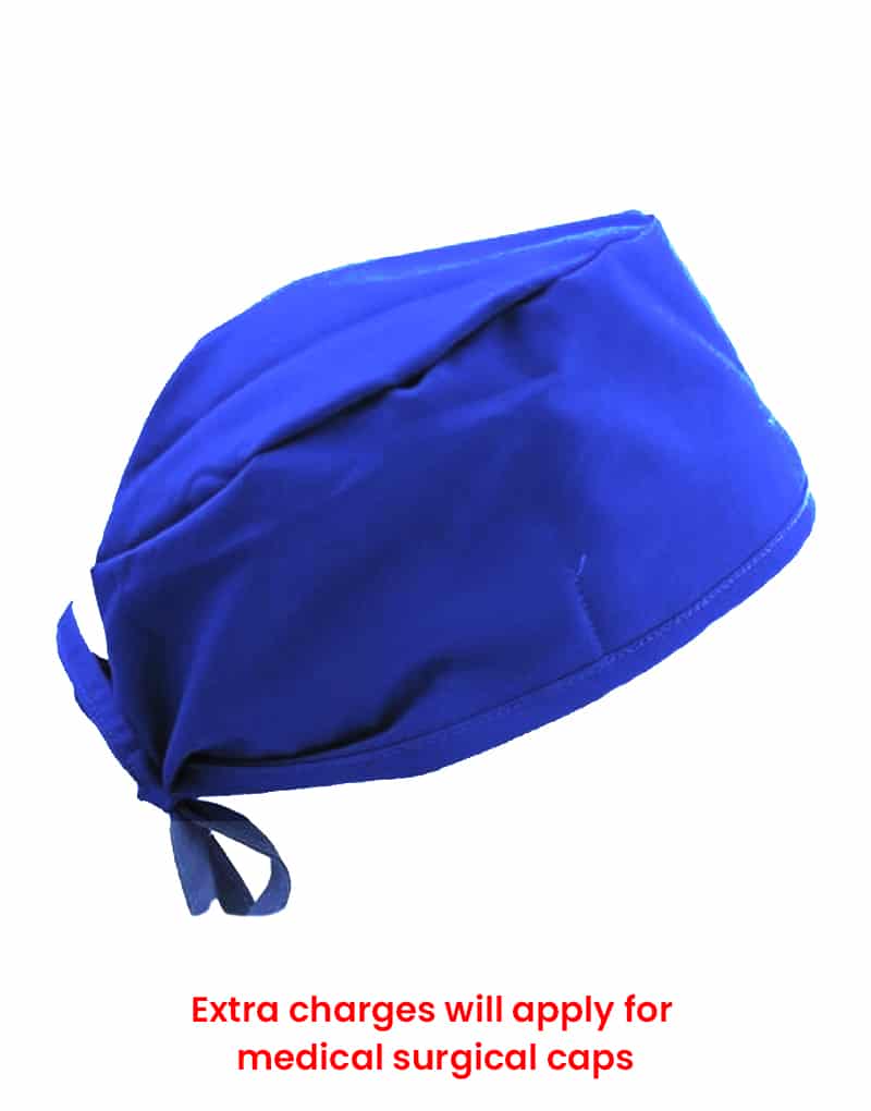 scrub cap royal blue