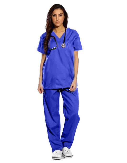 Royal Blue Half Sleeve All-Day Medical Scrubs