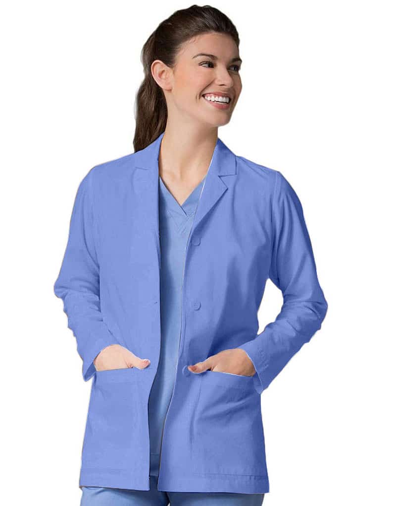 Sky Blue Lab Coat Full Sleeve (Unisex) Hirawats Online